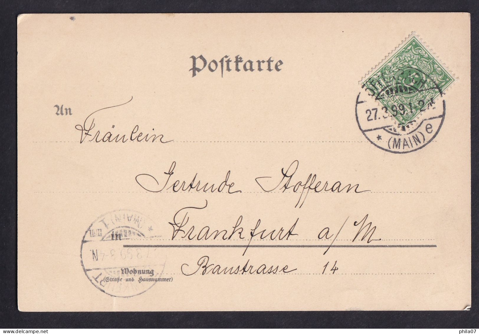 Gruss Aus.... / Year 1899 / Long Line Postcard Circulated, 2 Scans - Gruss Aus.../ Gruesse Aus...