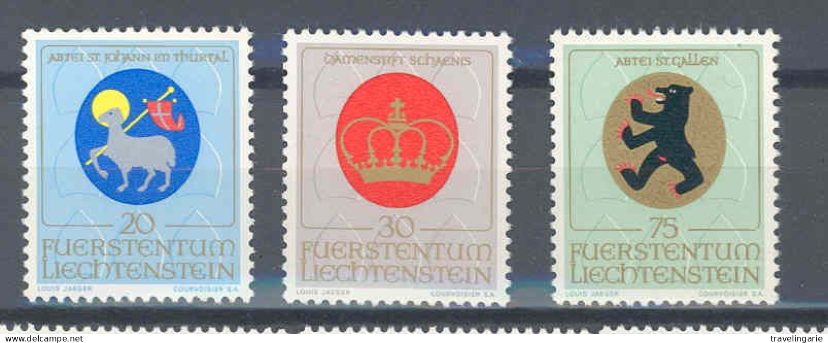 Liechtenstein 1970 Religeous Coats Of Arms (II) ** MNH - Unused Stamps