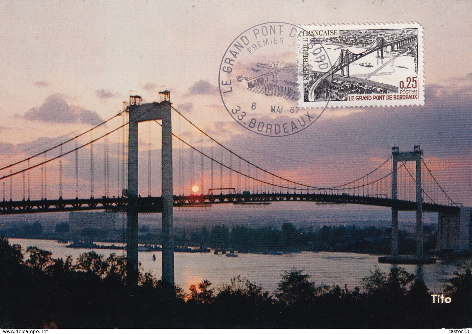 1er Jour, Le Grand Pont De Bordeaux - 1960-1969