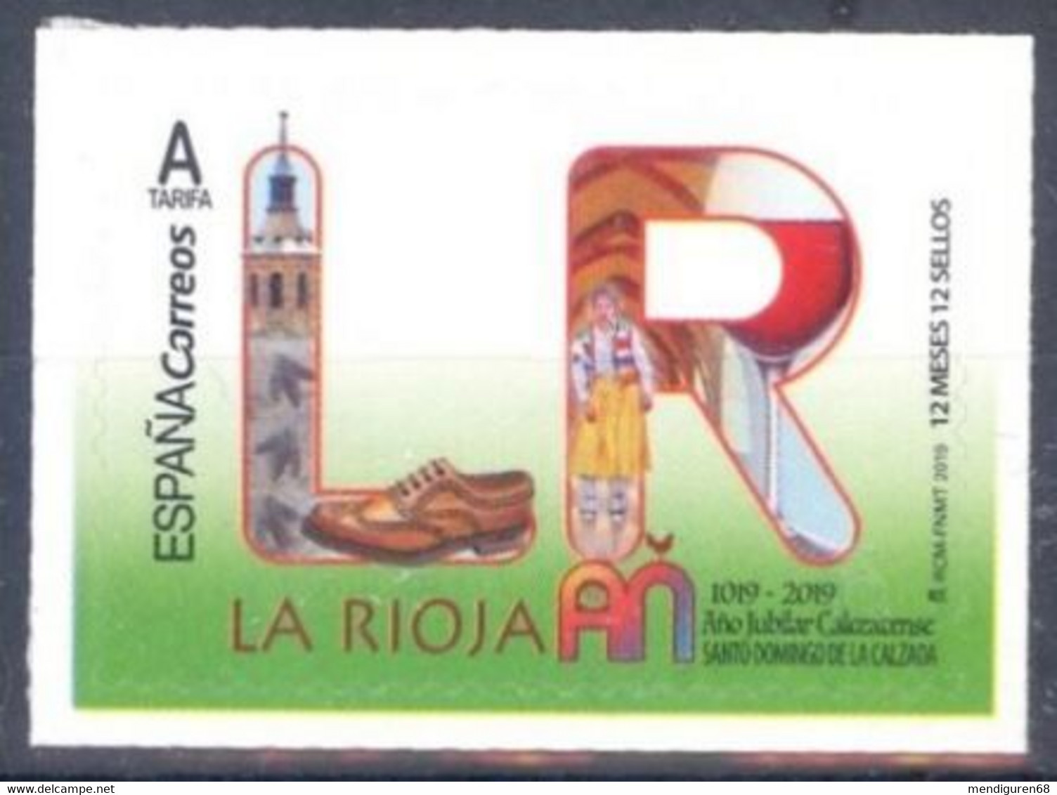 ESPAGNE SPANIEN SPAIN ESPAÑA 2019 12 MONTHS 12 STAMPS 12 MESES, 12 SELLOS: LA RIOJA MNH ED 5276 MI 5349 YT 5054 SC 4325 - Neufs