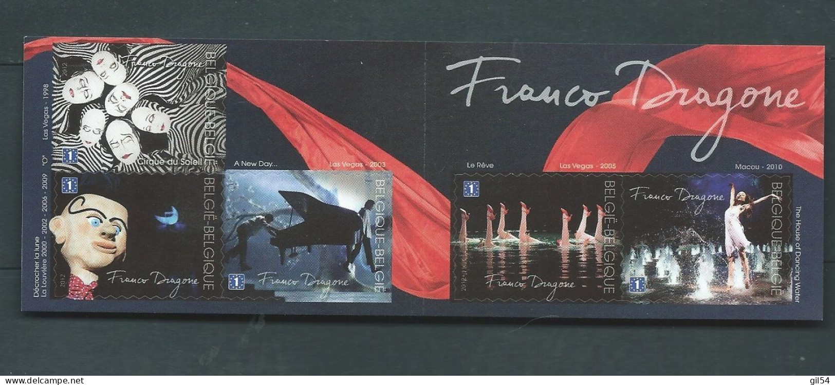 BELGIQUE 2012 CARNET N°C4200 NEUF** FRANCO DRAGONE  Non Plié  Pb21007 - 1997-… Validité Permanente [B]