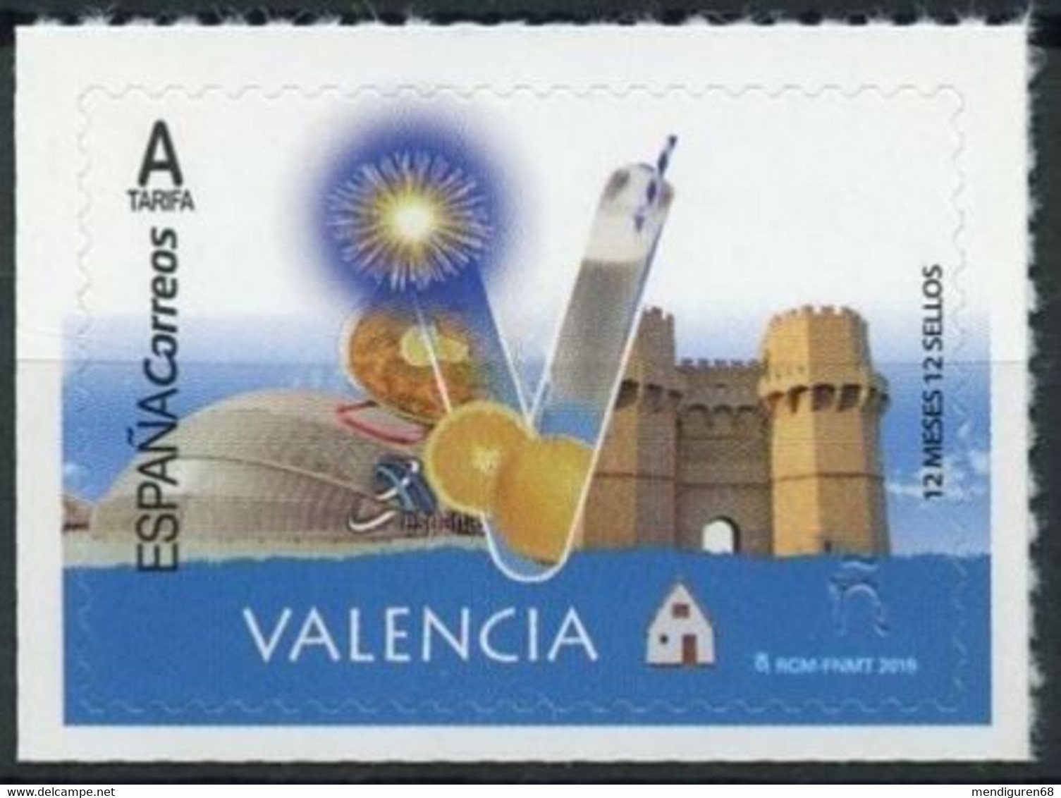 ESPAGNE SPANIEN SPAIN ESPAÑA 2019 12 MONTHS 12 STAMPS 12 MESES 12 SELLOS: VALENCIA MNH ED 5281 MI 5374 YT 5079 SC 4329 - Ungebraucht