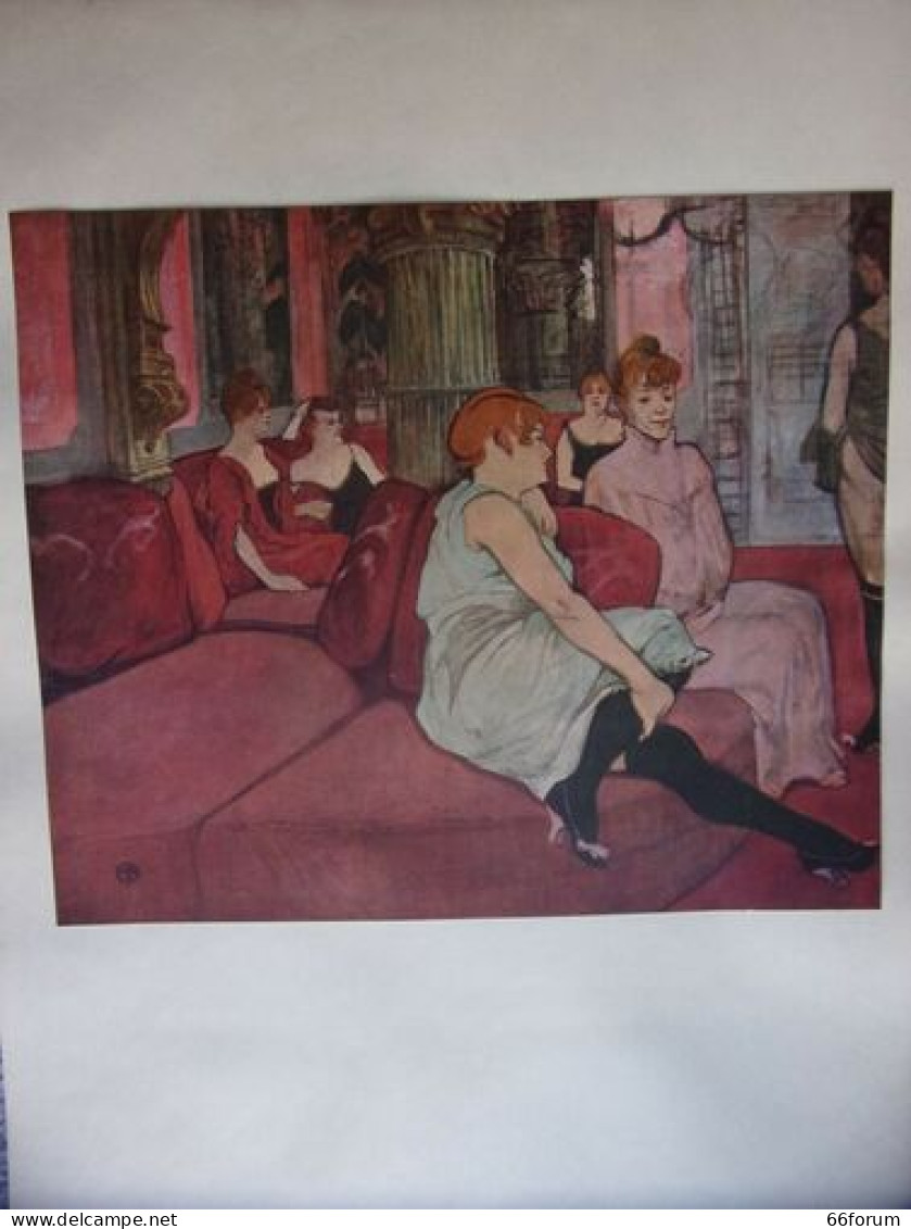 TIRAGE 20ème D' APRES UNE OEUVRE DE TOULOUSE LAUTREC AU SALON - Sonstige & Ohne Zuordnung