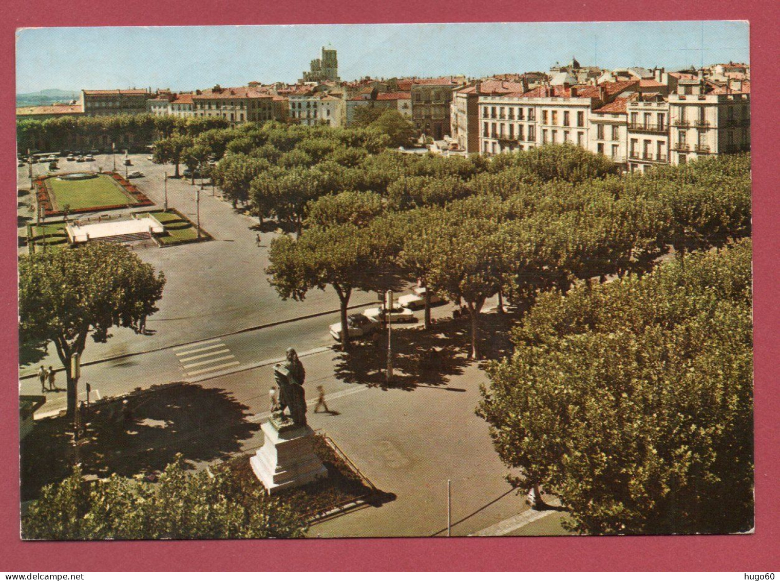 34 - BEZIERS - Vue Panoramique Sur Les Allées Paul Riquet - Beziers