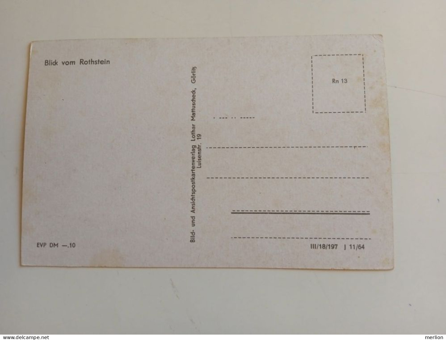 D202792    AK  CPSM   Sohland Am Rotstein - Rothstein    Ca 1950-60's - Reichenbach I. Vogtl.