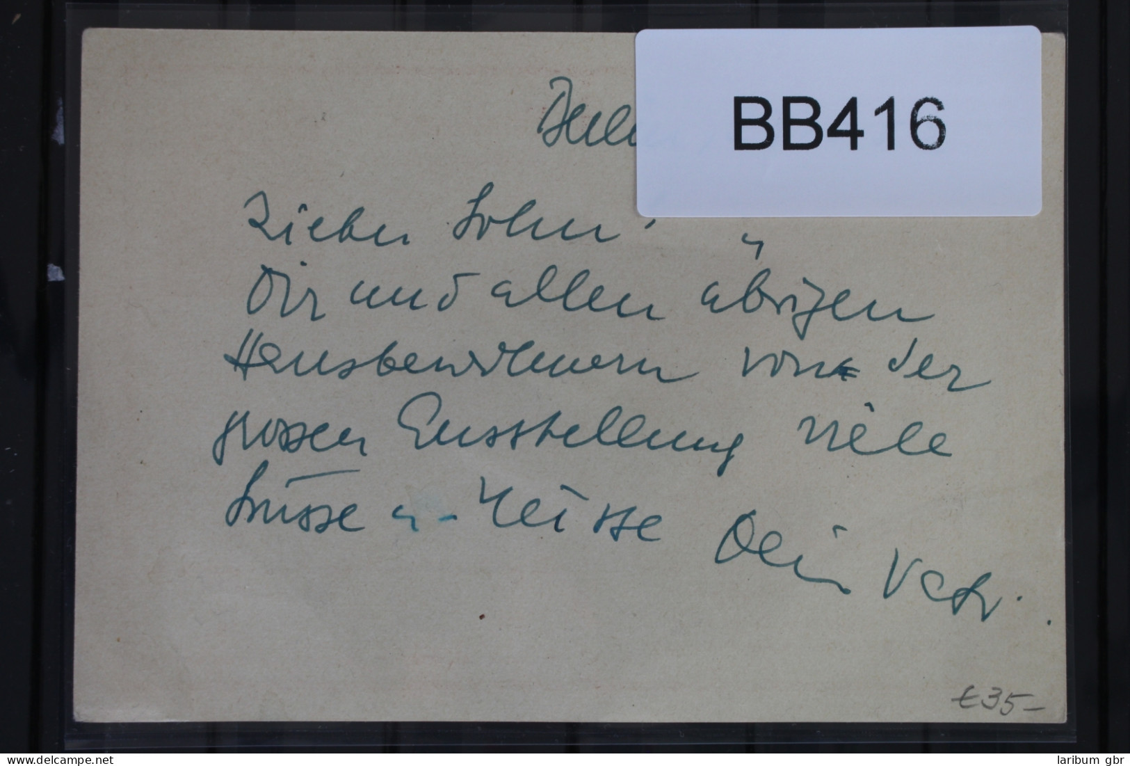 Berlin P27 Als Ganzsache Mit Luftpost #BB416 - Otros & Sin Clasificación