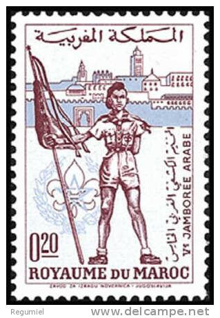 Maroc  445 ** Scouts. 1962 - Morocco (1956-...)