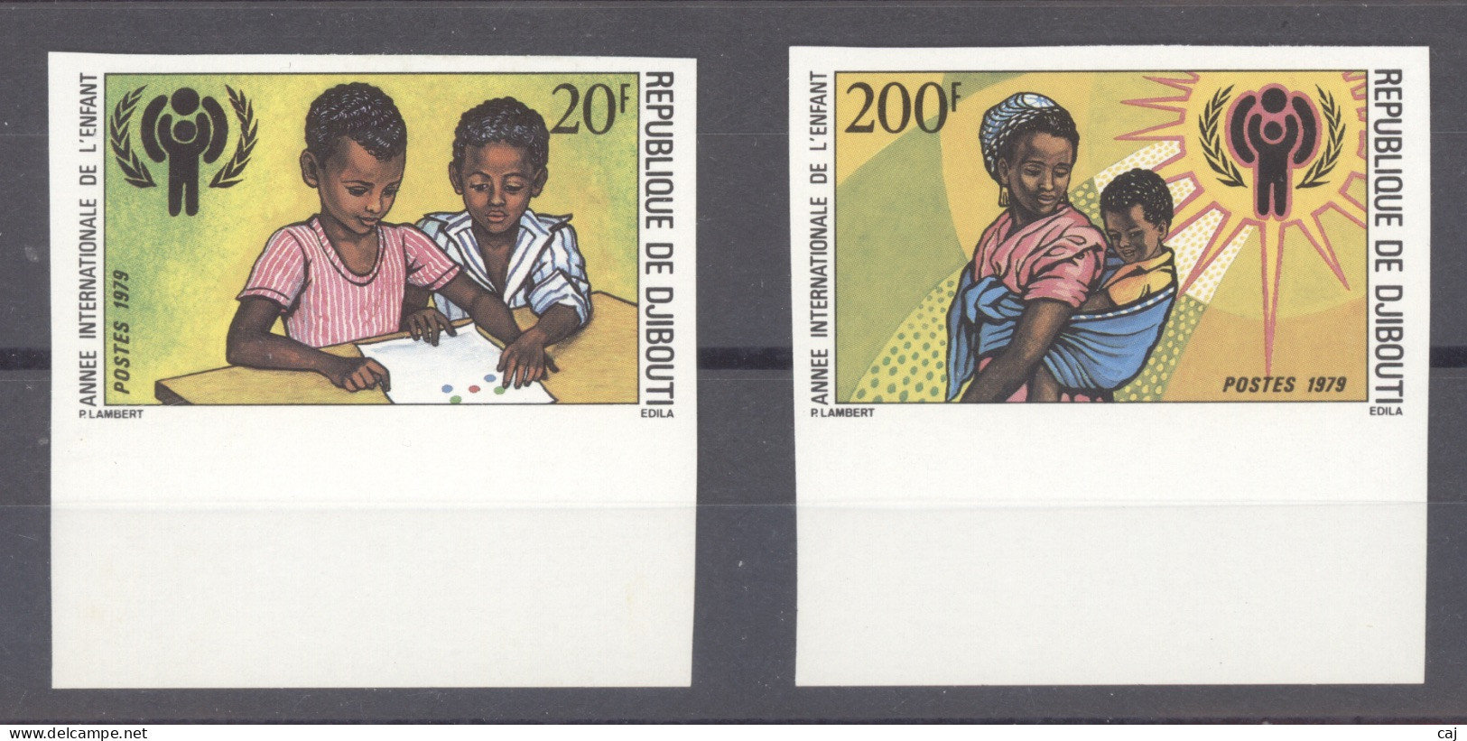 Djibouti  -  Non Dentelés  :  Yv 495-96  **  Enfants - Dschibuti (1977-...)