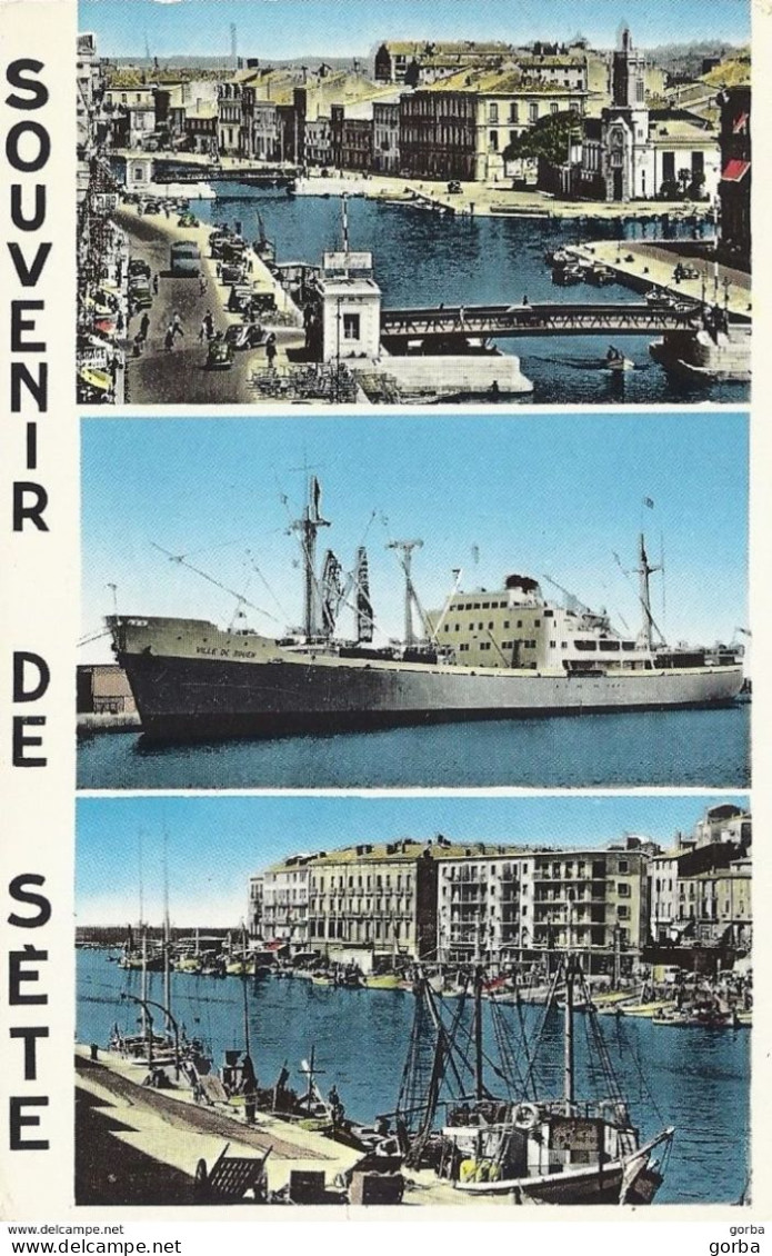 *6 CPA - 34 - SETE - Souvenir - Multivues - N Et B Et Couleur - Sete (Cette)