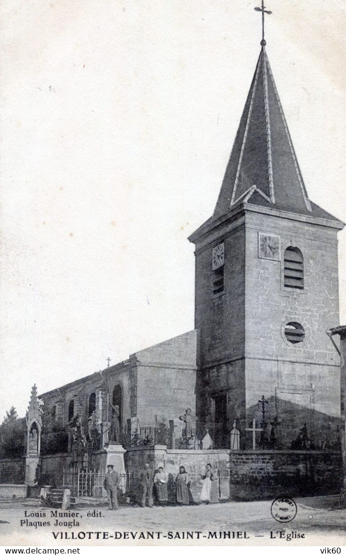 55  VILLOTTE DEVANT SAINT MIHIEL  L'EGLISE - Autres & Non Classés