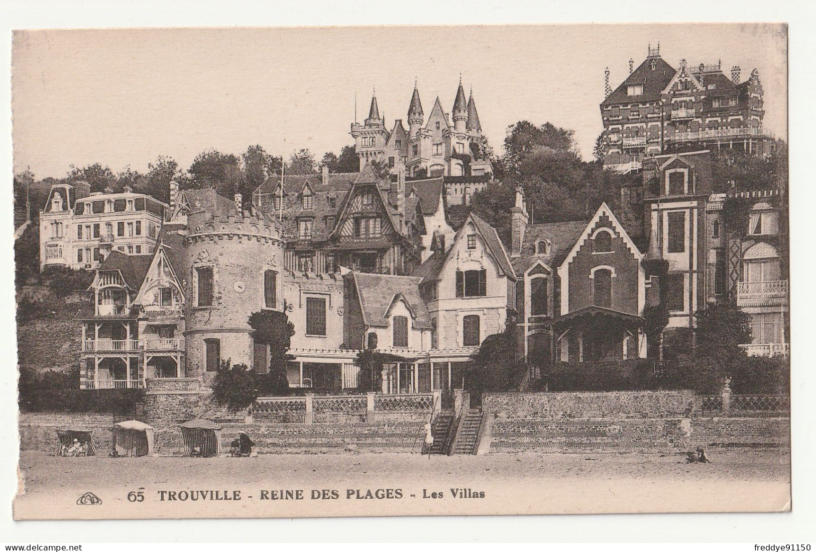 14 . TROUVILLE . REINE DES PLAGES . LES VILLAS - Trouville