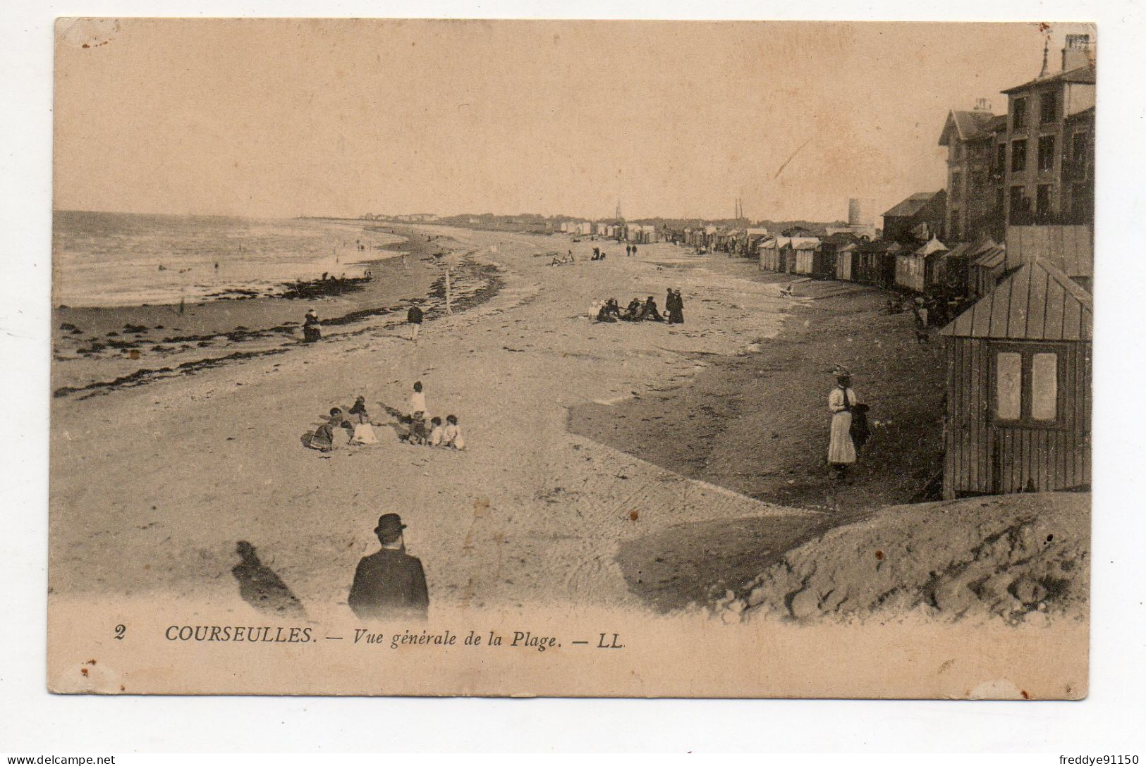 14 . COURSEULLES . VUE GENERALE DE LA PLAGE - Courseulles-sur-Mer