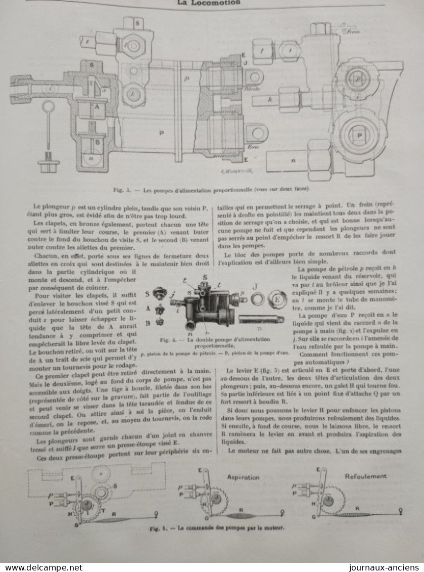 1902 Revue Ancienne Automobile " LA LOCOMOTION " Voiture SERPOLLET - Concours De L'Automobile Club - Santos Dumont - 1900 - 1949