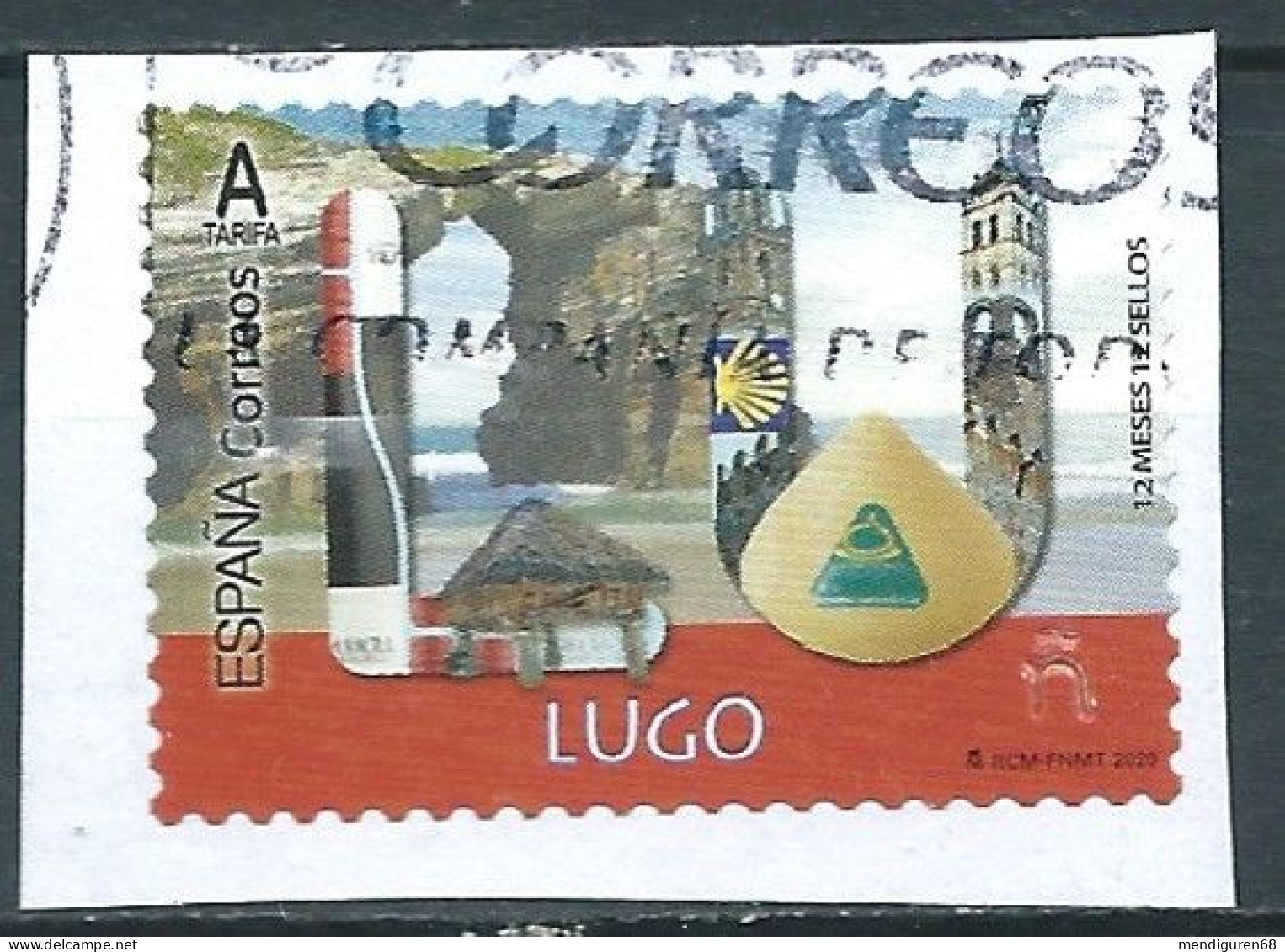 ESPAGNE SPANIEN SPAIN ESPAÑA 2020 12 MONTHS MESES 12 STAMPS SELLOS: LUGO USED ED 5369 MI 5469 YT 5173 SC 4407 SG 5421 - Used Stamps