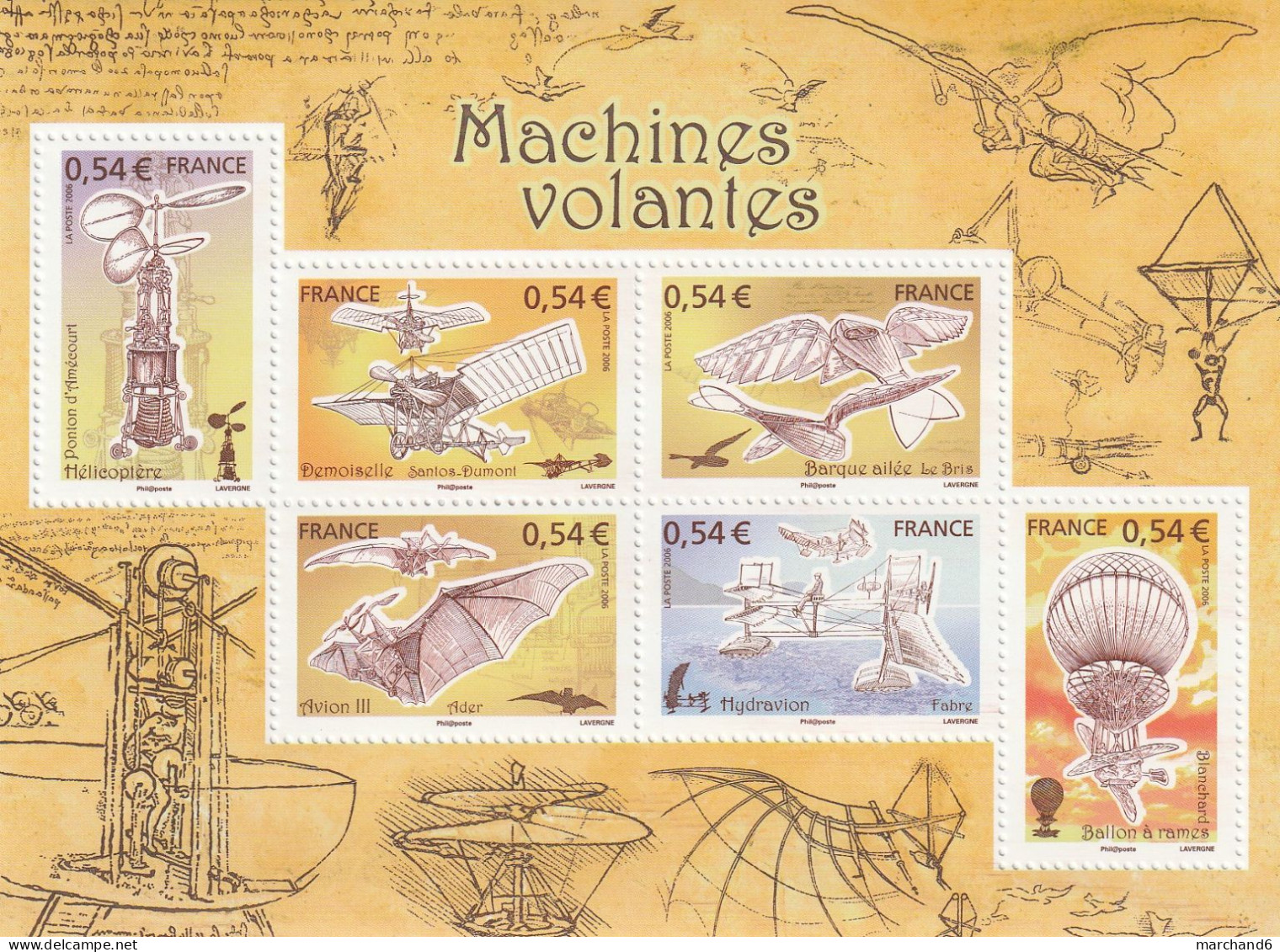 France 2006 Aviation Les Machines Volantes Bloc Feuillet N°103 Neuf** - Ongebruikt