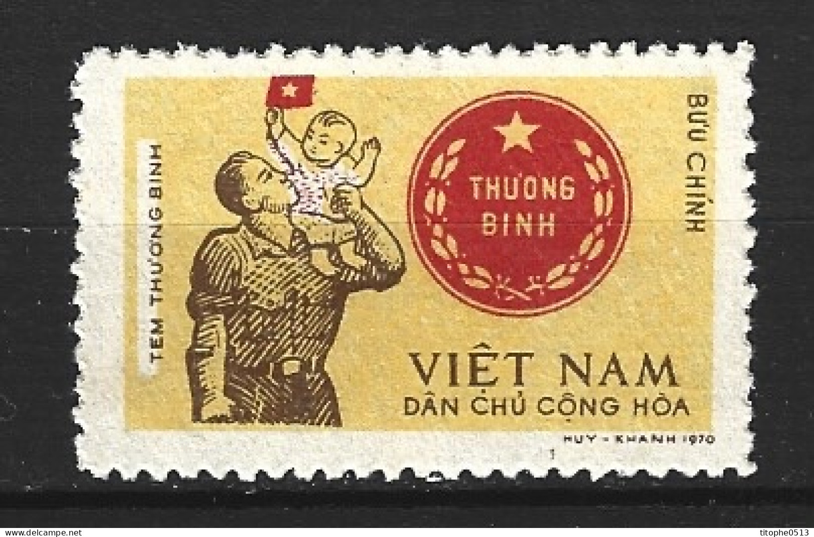 VIET NAM DU NORD. Timbre De Franchise N°14 De 1971. Pour Les Invalides De Guerre. - Vietnam