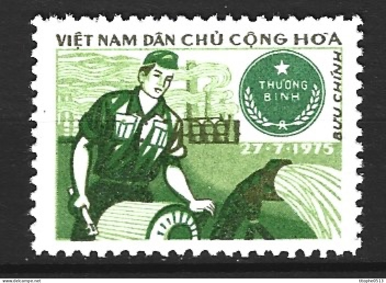 VIET NAM DU NORD. Timbre De Franchise N°22 De 1975. Franchise Militaire. - Viêt-Nam