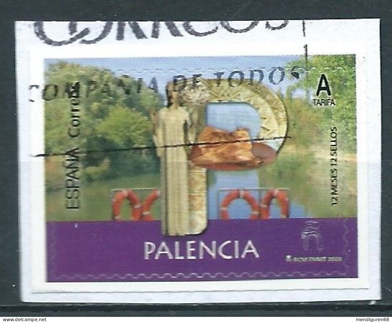 ESPAGNE SPANIEN SPAIN ESPAÑA 2020 12 MONTHS MESES 12 STAMPS SELLOS:PALENCIA USED ED 5371 MI 5483 YT 5187 SC 4409 SG 5433 - Gebruikt