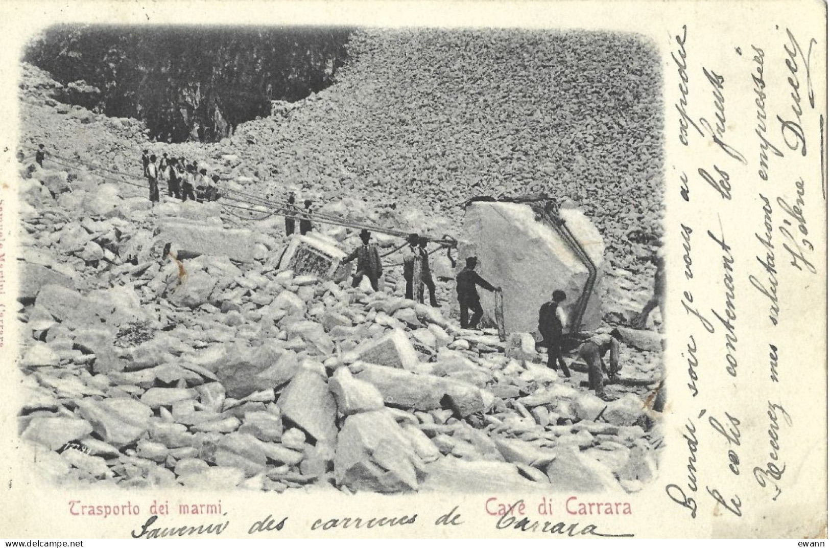 Italie - CPA - Cave Di Carrara - Trasporto Dei Marmi - Carrara