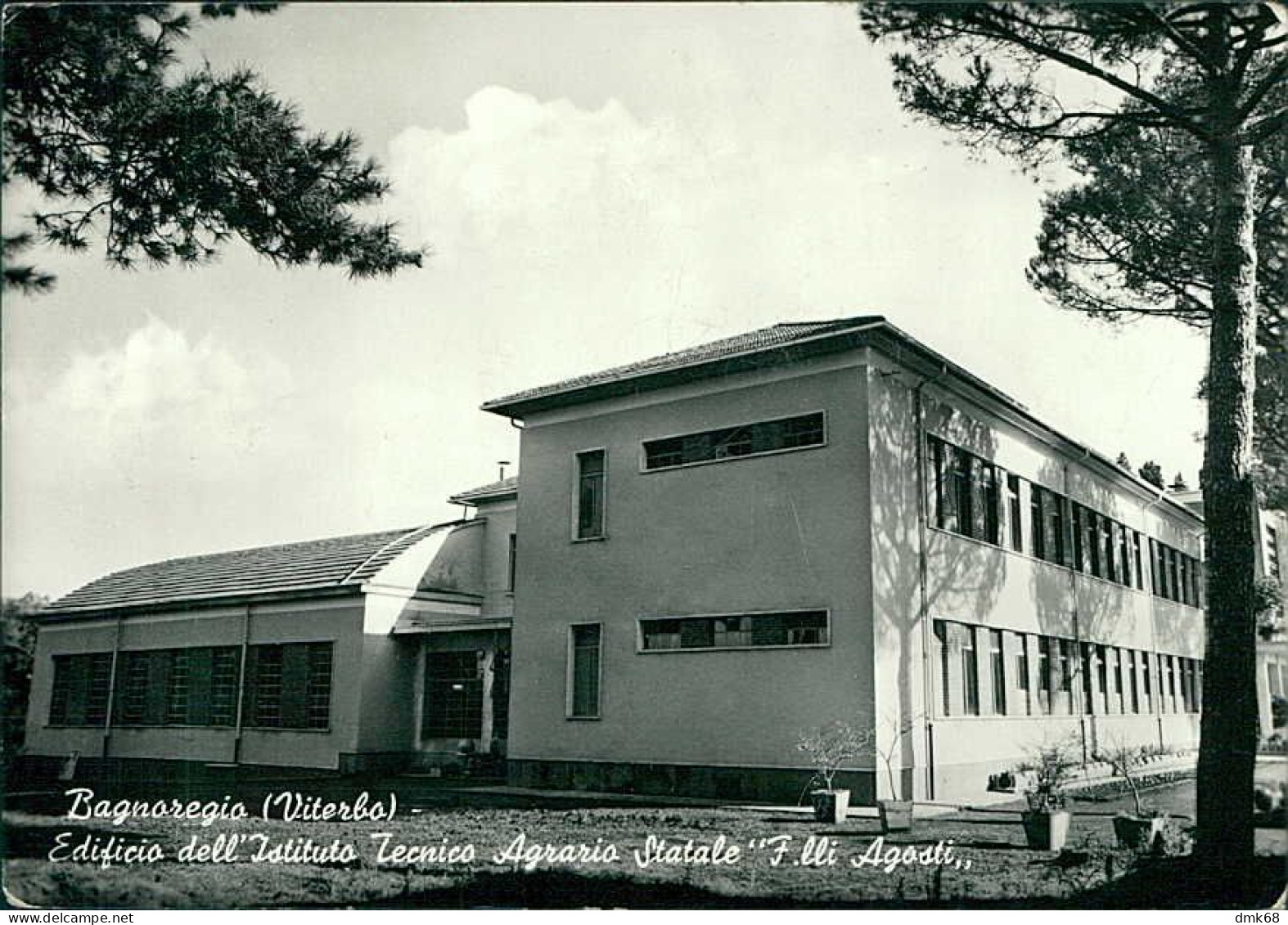 BAGNOREGIO ( VITERBO ) EDIFICIO DELL'ISTITUTO TECNICO AGRARIO STATALE F.LLI AGOSTI - EDIZ. BURLA - SPEDITA 1959 (20706) - Viterbo