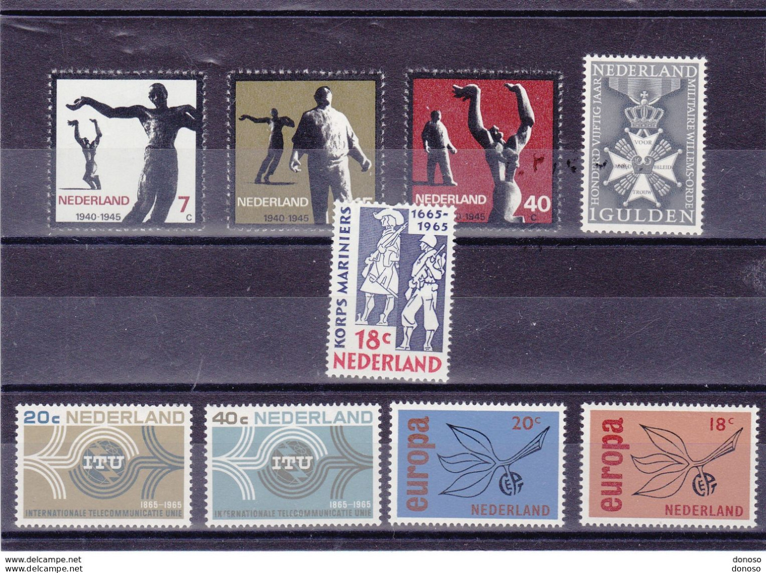 PAYS BAS 1965 Yvert 810-815 + 822-823 + 829 NEUF** MNH Cote : 6,20 Euros - Unused Stamps