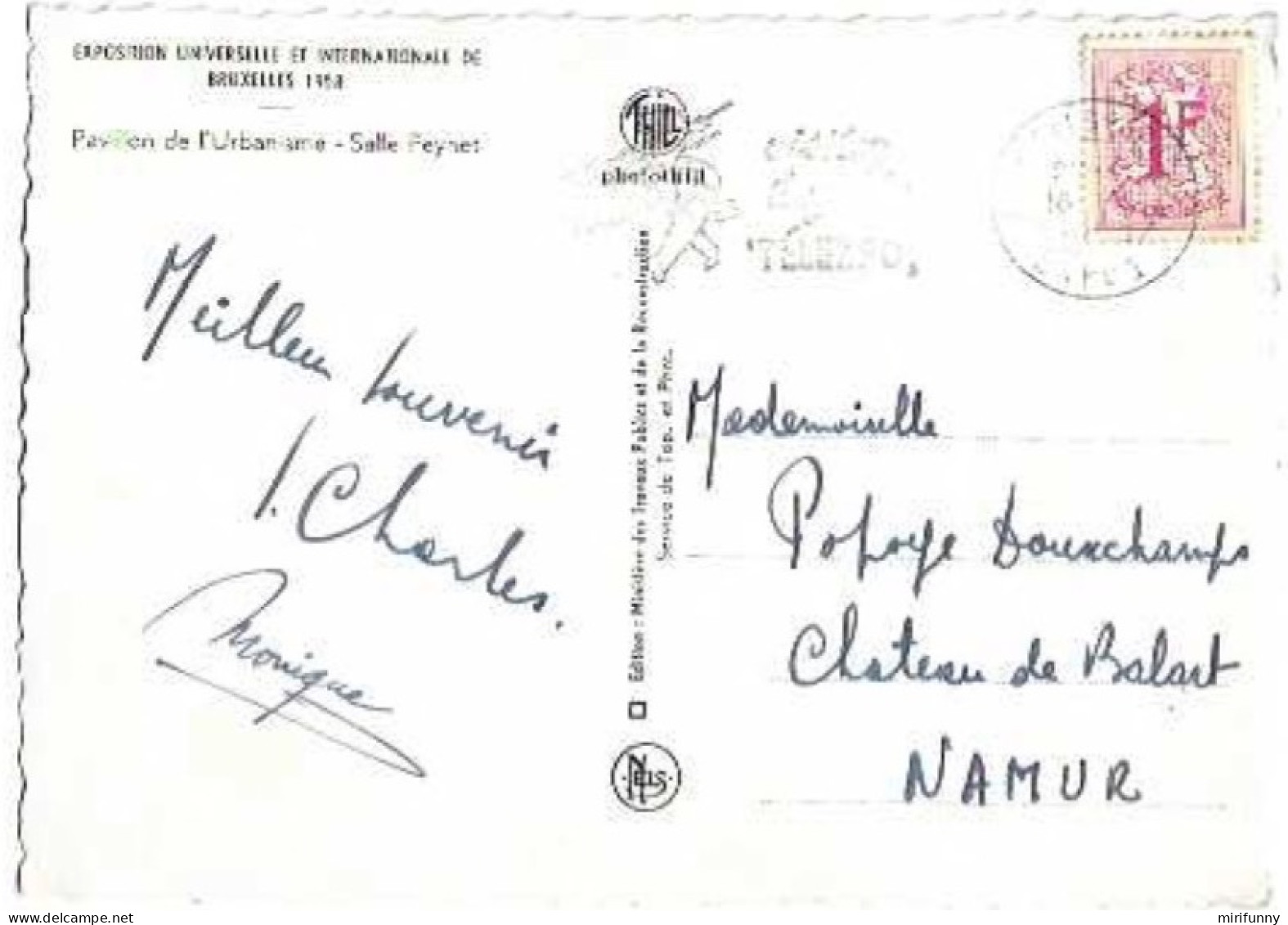 EXPOSITION UNIVERSELLE BRUXELLES 1958/ PAVILLON DE L'URBANISME/SALLE PEYNET ( POUPEES) / NELS / - Universal Exhibitions