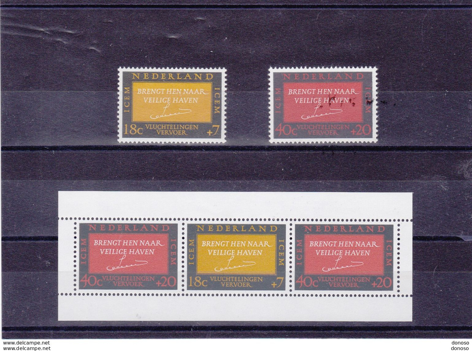 PAYS BAS 1966 CIME Yvert 830-831 + BF 4, Michel 856-857 + Bl 4 NEUF** MNH Cote 4 Euros - Unused Stamps