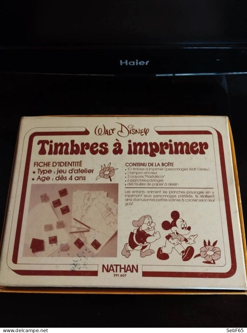 Timbres à Imprimer Walt Disney (1982) - Atelier Nathan - Andere & Zonder Classificatie