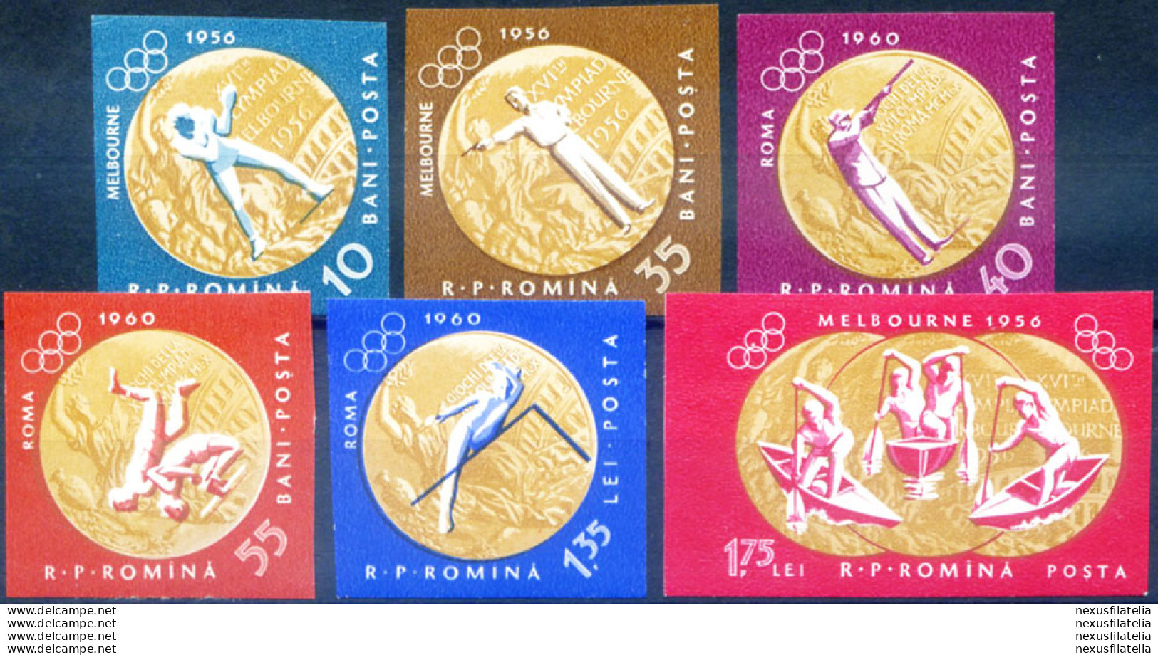 Sport. Olimpiadi. Medagliati 1956-1960. - Andere & Zonder Classificatie