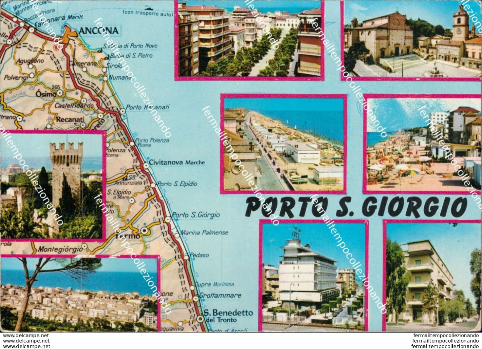 At336 Cartolina Porto S.giorgio Provincia Di Ascoli Piceno - Ascoli Piceno