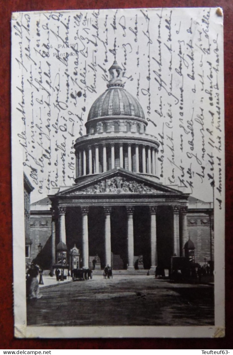 Cpa Paris ; Le Panthéon - Pantheon