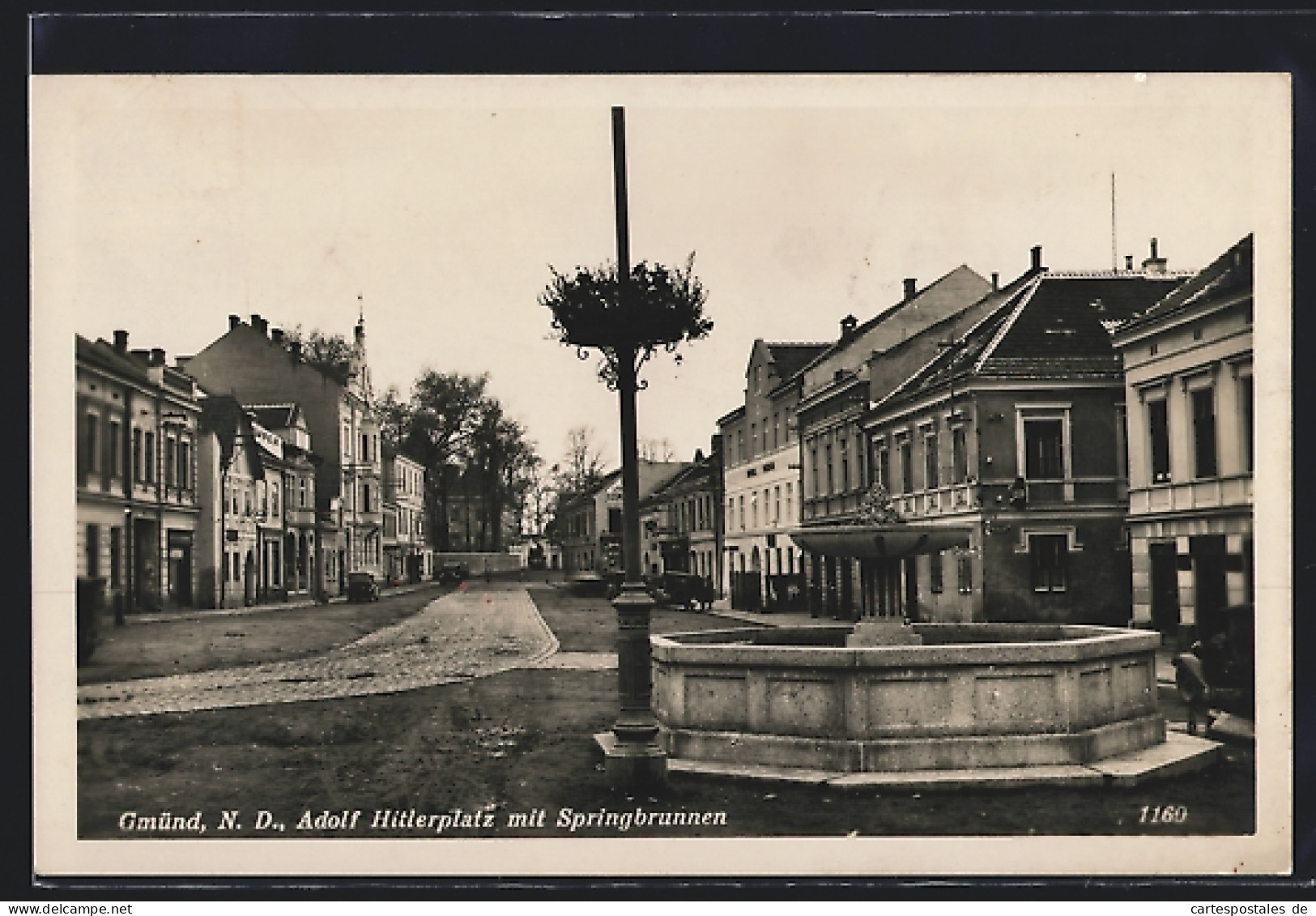 AK Gmünd /N. D., Platz Mit Springbrunnen  - Autres & Non Classés