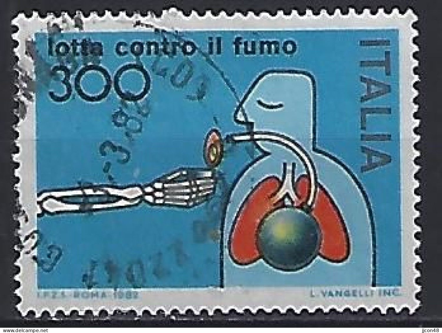 Italy 1982  Kampagne Gegen Das Rauchen  (o) Mi.1789 - 1981-90: Used