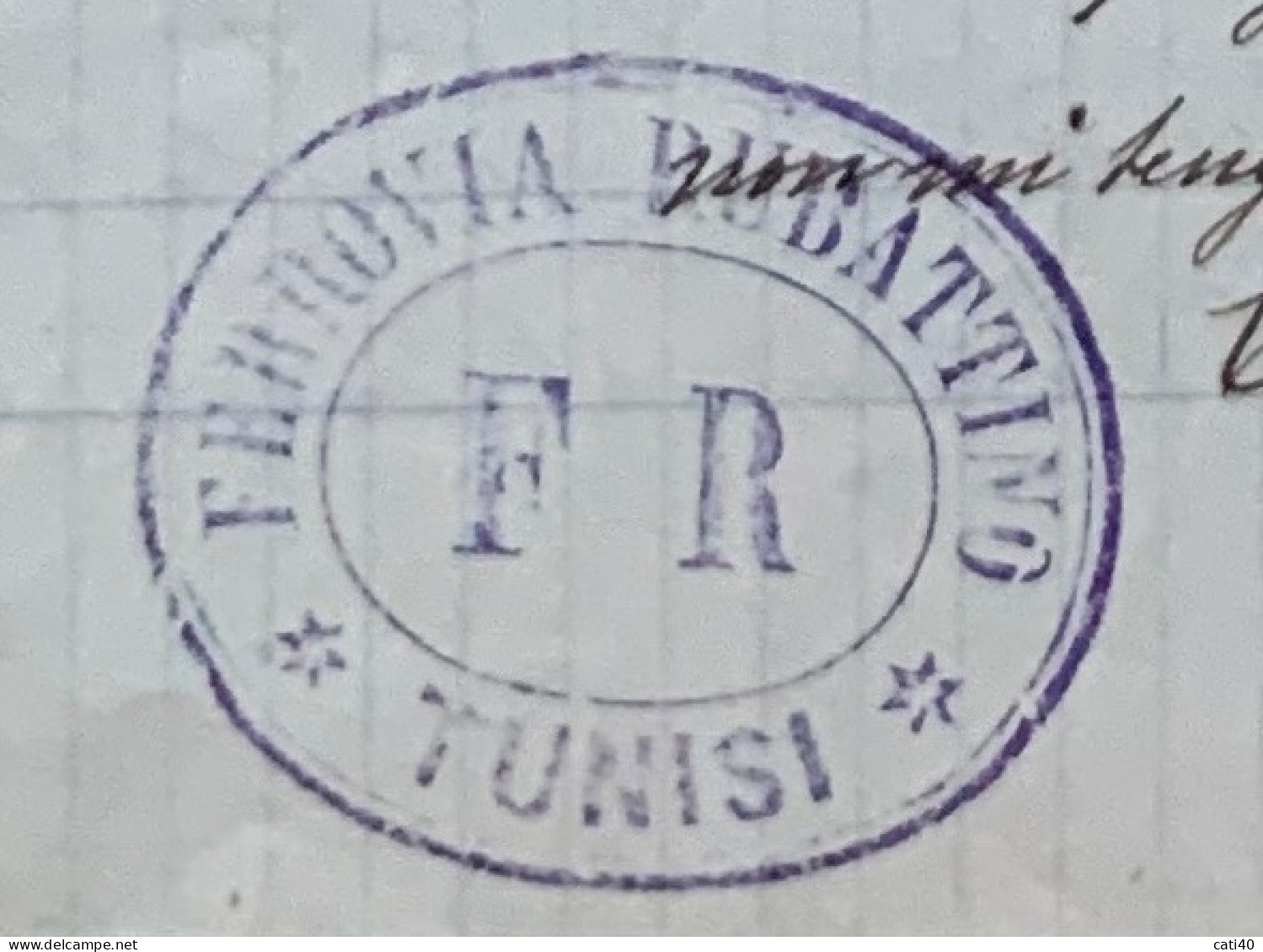 FERROVIA RUBATTINO - TUNISI-BARDO-GOLETTA-MARSA  - LETTERA AL CONSOLE DEL 18 Settembre 1889 Per Un Reclamo... - Documents Historiques