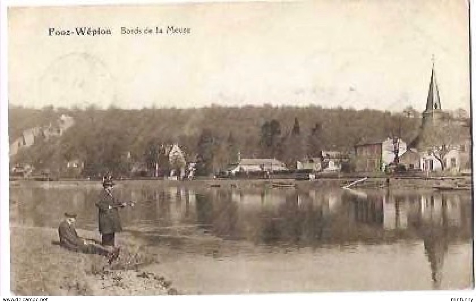 NAMUR / FOOZ-WEPION/ BORDS DE LA MEUSE/ ANIMEE/PECHEURS/ - Autres & Non Classés