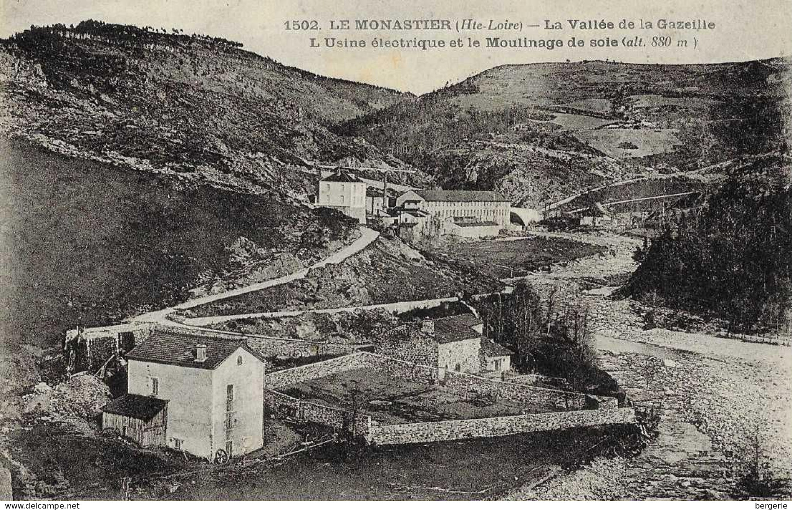 E/ 04               43     Le Monastier Sur Gazeille    -   L'usine électrique Et Le Moulinage De Soie - Autres & Non Classés