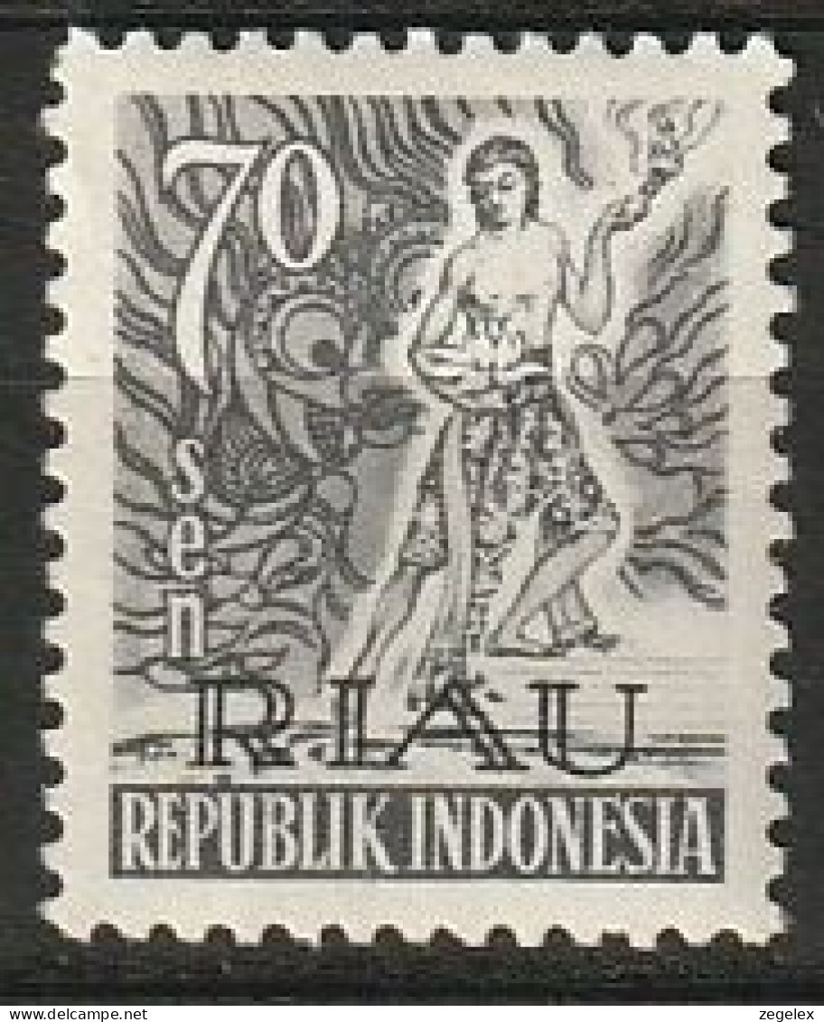 Indonesia 1954 Riau 70 Sen. ZBL 13 MLH* - Indonesië