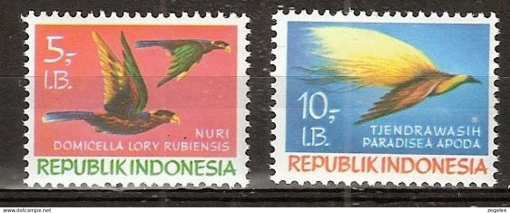 Indonesia 1970 Irian Barat -Birds, Oiseaux Yv 41-42. MNH** Postfris - Indonesia