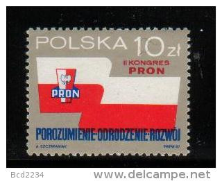 POLAND 1987 2ND PRON PARTY CONGRESS NHM Patriotic Movement For National Rebirth Communism Socialism Communists Socialist - Ungebraucht