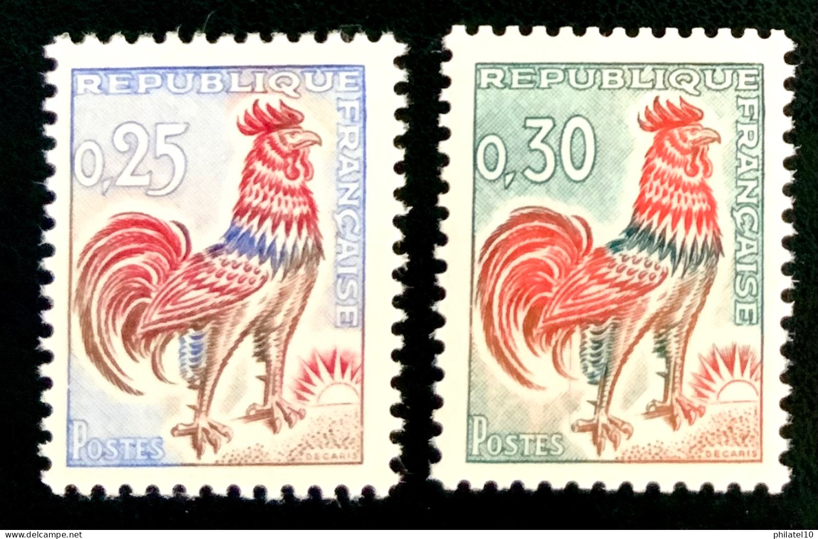 1962 / 1965 N 1331 / 1331A - COQ DE DECARIS - NEUF** - Unused Stamps