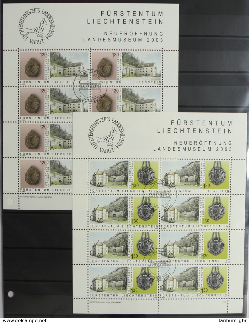 Liechtenstein 1319-1320 Gestempelt Als Kleinbogen, Ersttagssonderstempel #HR635 - Andere & Zonder Classificatie