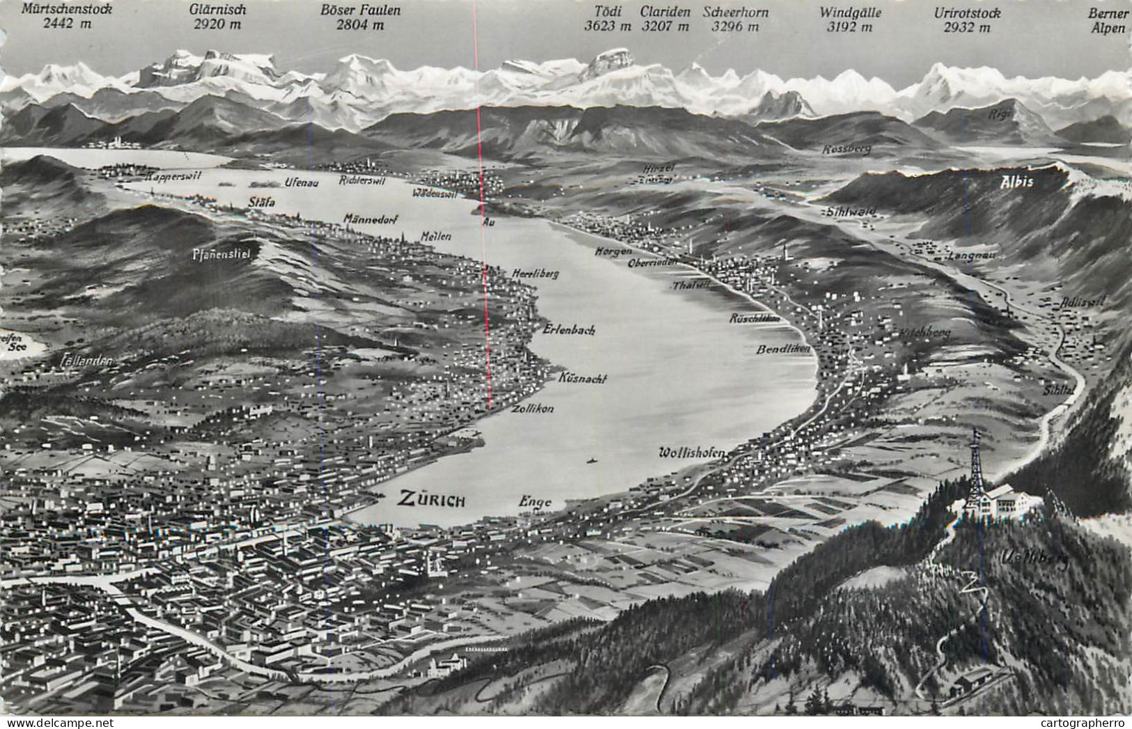 Switzerland Zürich Map - Zürich