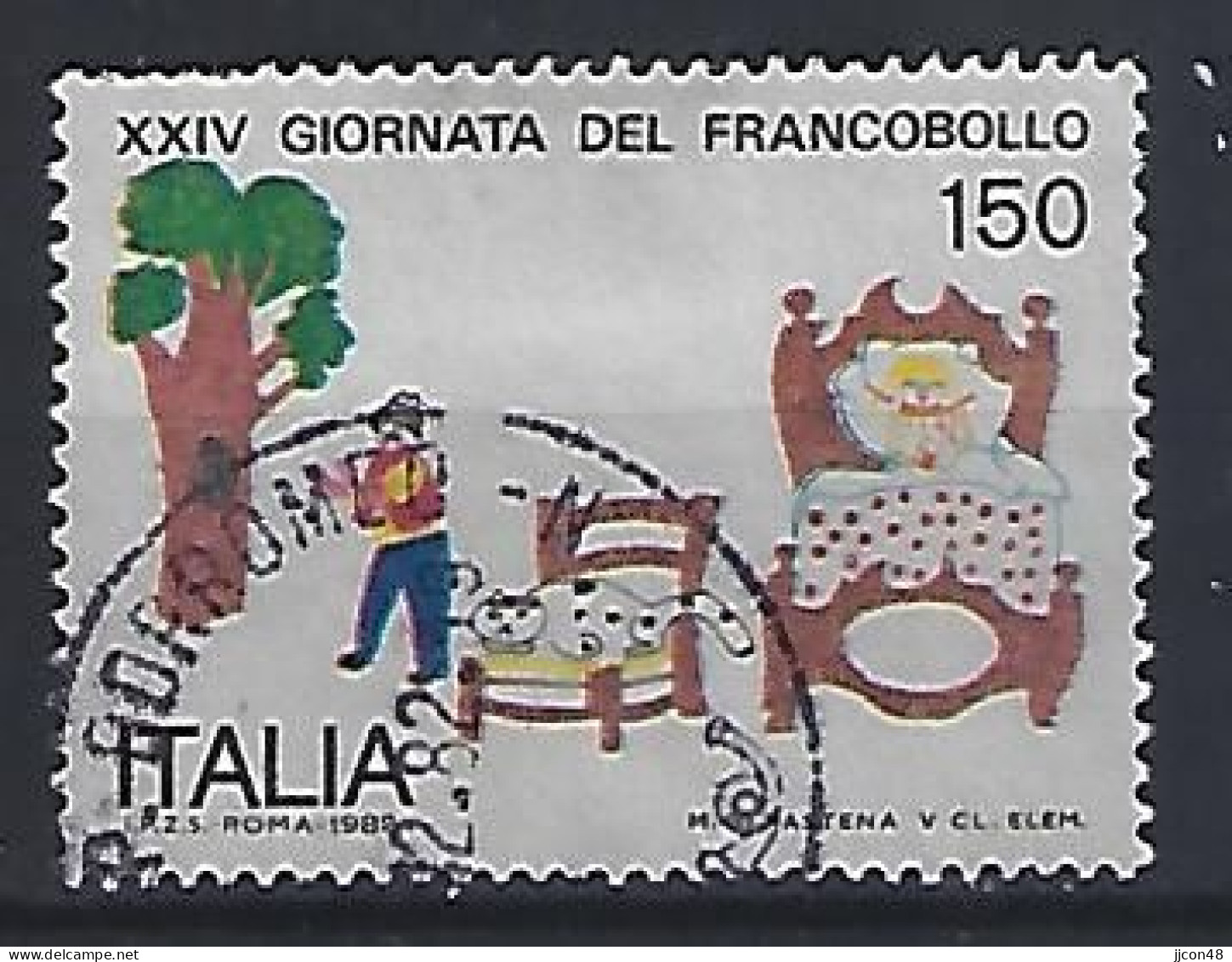 Italy 1982  Tag Der Briefmarke  (o) Mi.1818 - 1981-90: Used