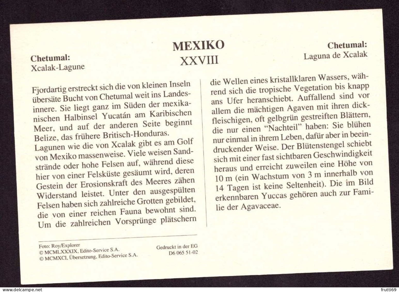 AK 211913 MEXICO - Chetumal - Xcalak Lahune - Mexique