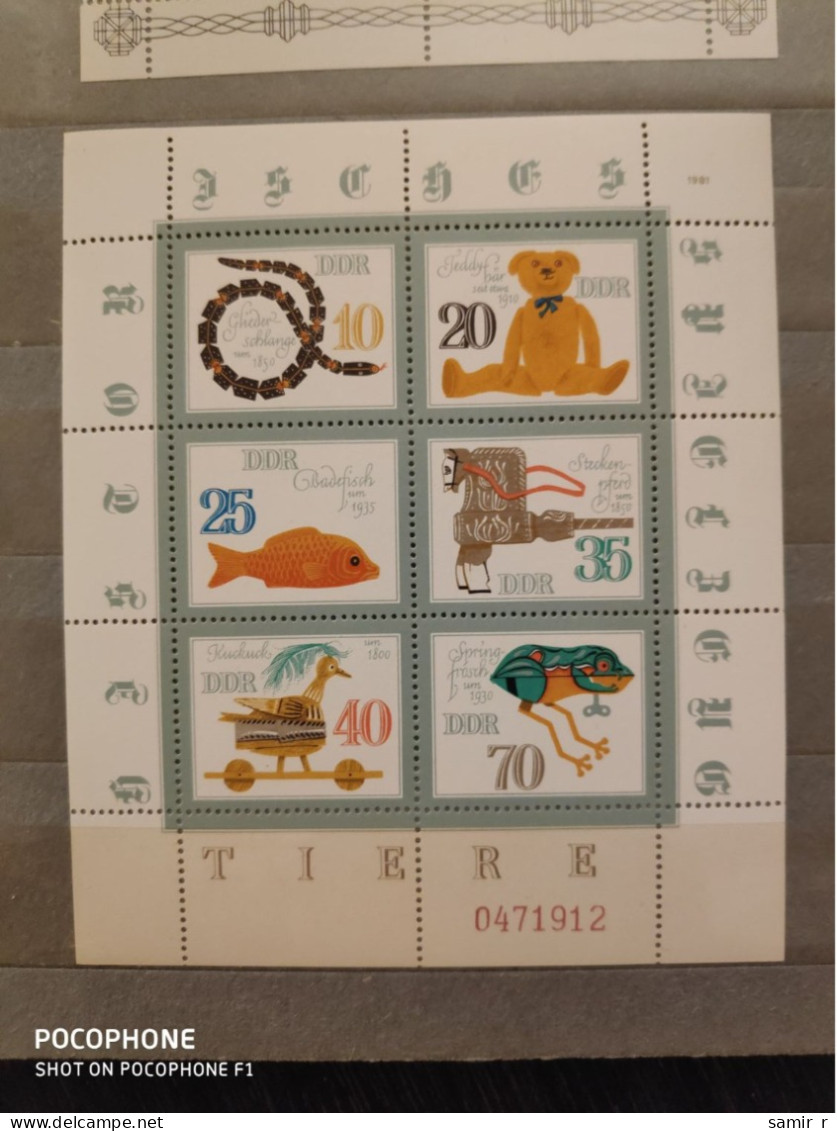 1981	Germany	Toys 9 - Unused Stamps