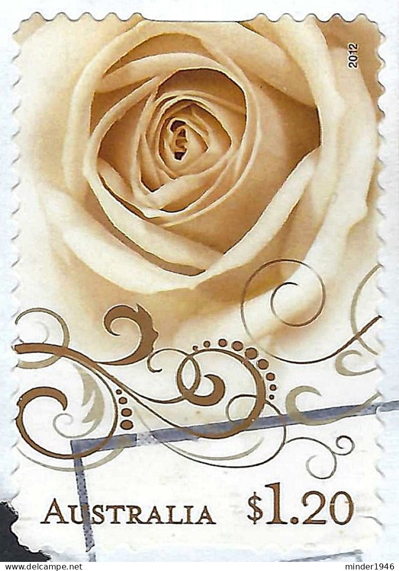 AUSTRALIA 2012 QEII $1.20 Multicoloured, Precious Moments-Golden Rose Self Adhesive FU - Usados