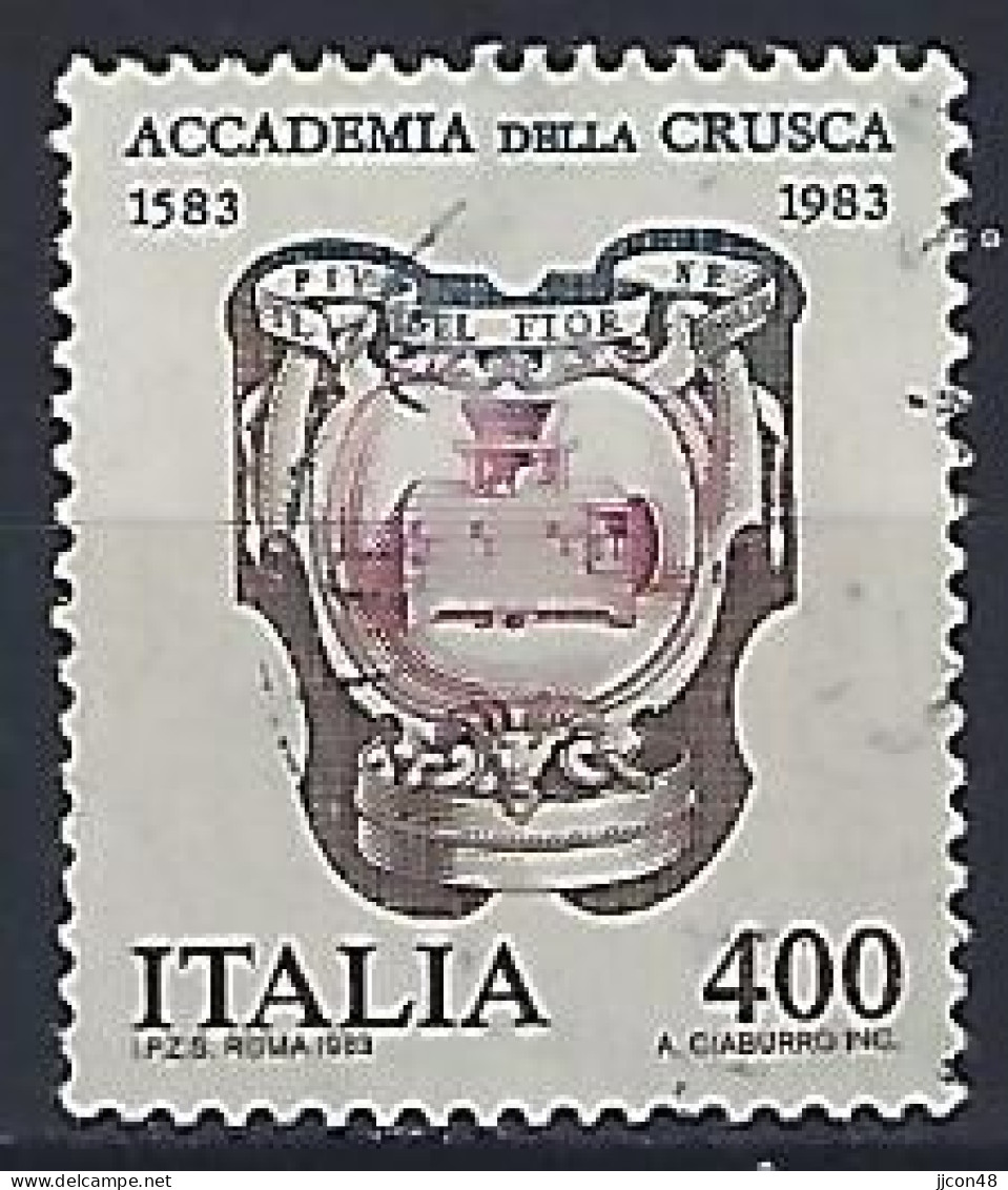 Italy 1983  400 Jahre Accademia Della Crusca  (o) Mi.1824 - 1981-90: Oblitérés