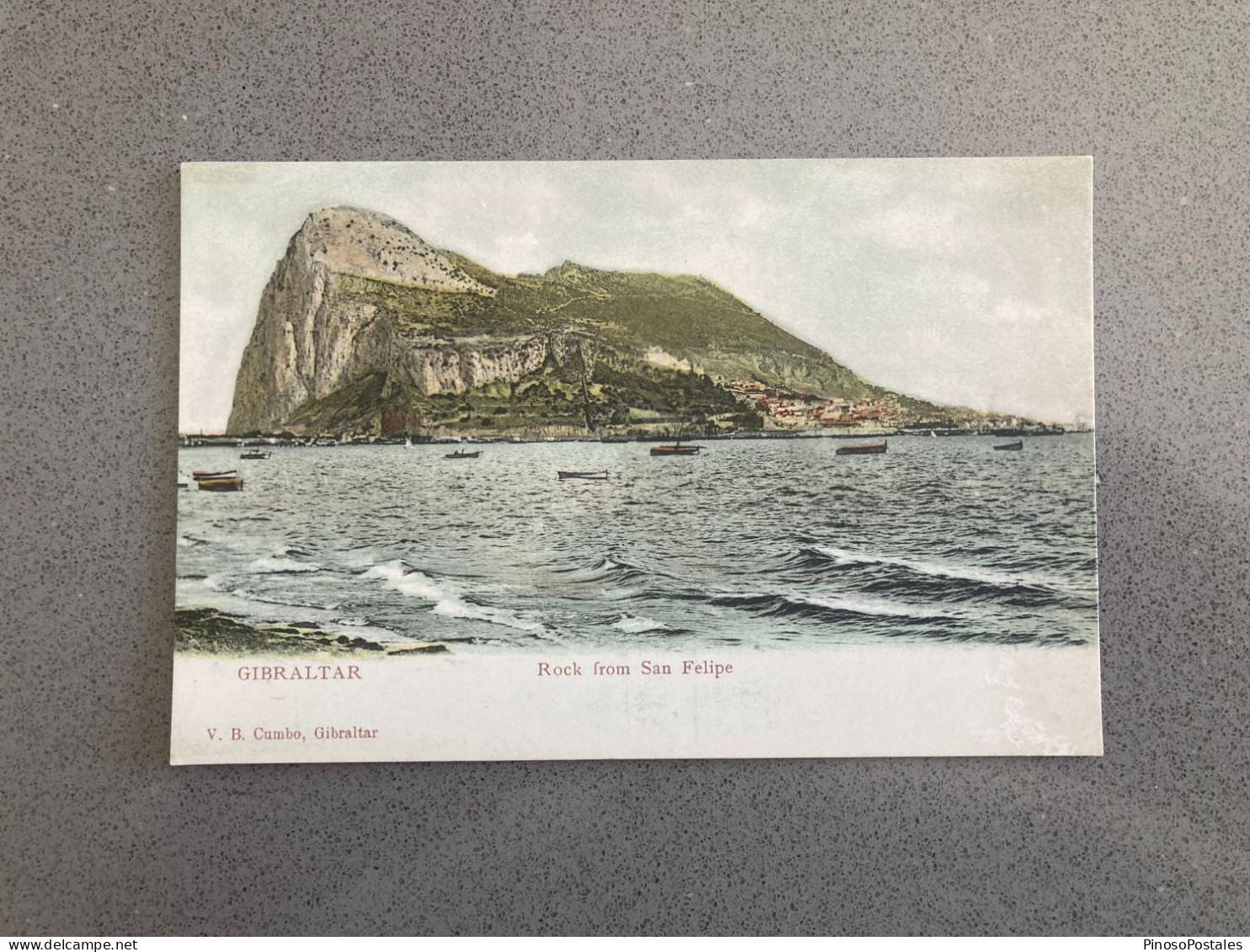 Gibraltar Rock From San Felipe Carte Postale Postcard - Gibraltar