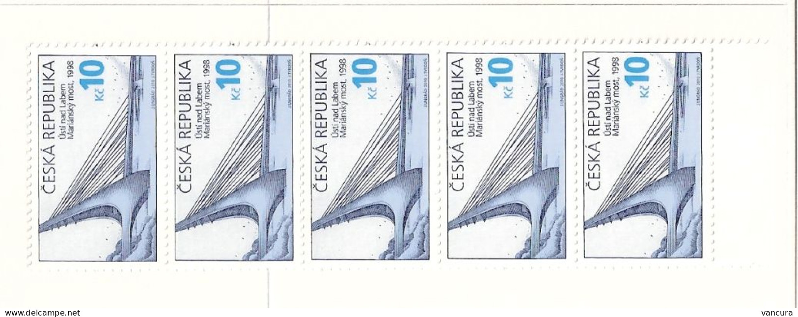 Booklet 653-4 Czech Republic Bridges Of Pisek And Usti Nad Labem 2010 St John Of Nepomuk - Ponts