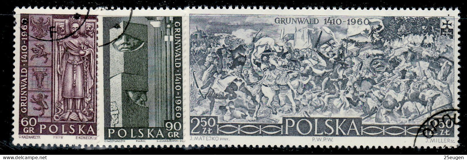 POLAND 1960 MICHEL No: 1174 - 1176   USED - Gebruikt